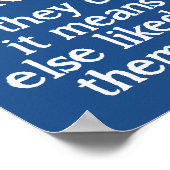 Set sie Freie lustige Plakatunterschrift Poster (Ecke)