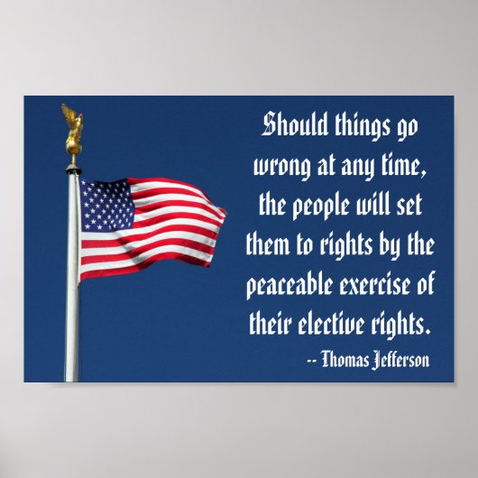 Set sie richtig...Wahlrecht, Jefferson Poster (Vorne)