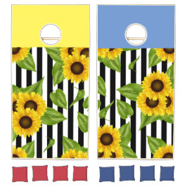 Set Sonnenblumen aus Naturholz