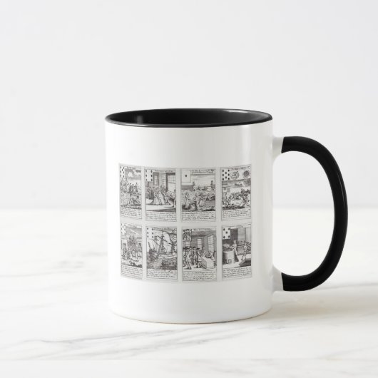 Set Spielkarteschilderung Satirical Tasse (Rechts)