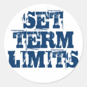 SET-TERMIN-BEGRENZUNGEN RUNDER AUFKLEBER (Vorderseite)