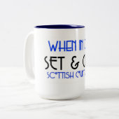 Set u. Kreuz Zweifarbige Tasse (Vorderseite Links)