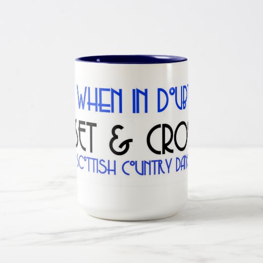 Set u. Kreuz Zweifarbige Tasse (Mittel)