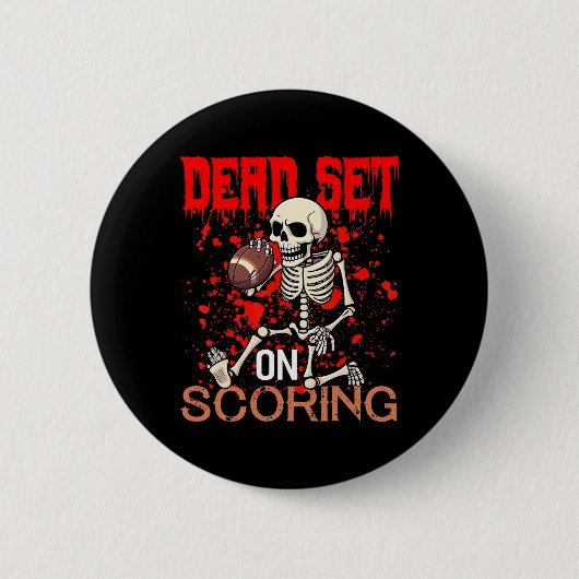 Set über die Punktwertung Skeleton Football Player Button (Vorderseite)