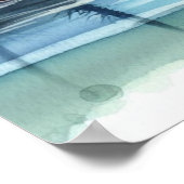 Set über Meer und tropische Inselfarbe Poster (Ecke)