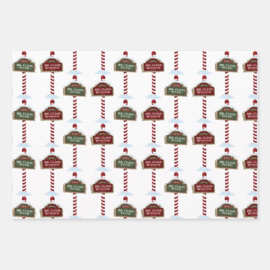 Set-Umschlagpapier für Nordpol und Nutcracker Geschenkpapier Set (Vorderseite 2)