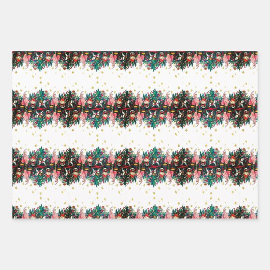 Set-Umschlagpapier für Nordpol und Nutcracker Geschenkpapier Set (Vorderseite)