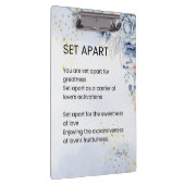 Set und Empowerment Gedicht Klemmbrett (Rechts)