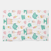 Set und Kuchen aus Preppy Tee Geschirrtuch (Horizontal)