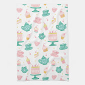 Set und Kuchen aus Preppy Tee Geschirrtuch (Vertikal)