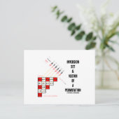 Set und Vektor einer Permutation Postkarte (Stehend Vorderseite)