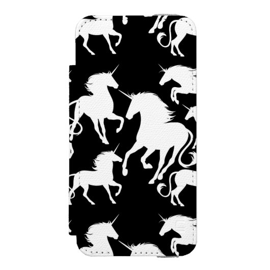 Set Unicorns Incipio iPhone Geldbeutel-Hülle (Folio Vorderseite)