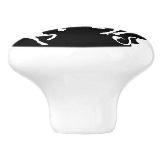 Set Unicorns Keramikknauf (Seitenansicht)