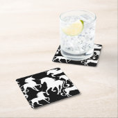 Set Unicorns Rechteckiger Pappuntersetzer (Vor Ort)