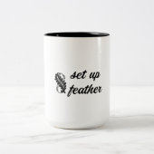 Set-Up-Feder-Tasse Zweifarbige Tasse (Mittel)