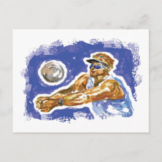 Set Up Volleyball Postkarte