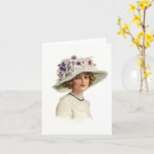 Set Vintage Modewaren Notecards (1) Karte (Gelbe Blume)
