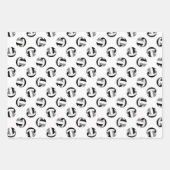 Set-Volleyballmuster koordinieren Geschenkpapier Set (Vorderseite 3)