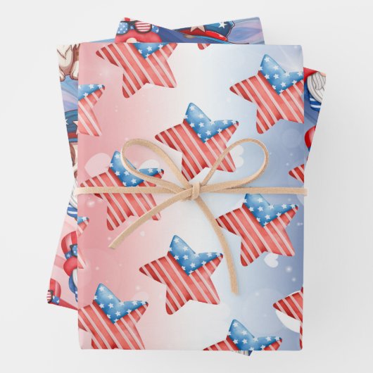 Set vom 3. Juli Geschenkpapier Set (Beispiel)