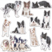 Set von 10 Aufklebern Aufkleber (Vorderseite)