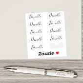 Set von 10 - Elegante Signature Script Name Daniel Aufkleber