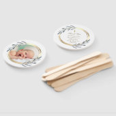 Set von 10 Imitaten Rahmen Taufe Fächer (Non-assembled)