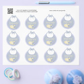 Set von 12 Baby Boy Blue Bib Geschenk oder Gefalle Flyer (Einzeln)