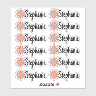 Set von 12 kleinen Whimsical Daisy Name Labels
