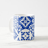 Set von 16 Fliesen Azulejos in blau, weiß. Origina Kaffeetasse (Vorderseite Links)