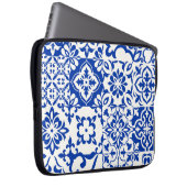 Set von 16 Fliesen Azulejos in blau, weiß. Origina Laptopschutzhülle (Vorne Rechts)