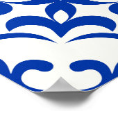 Set von 16 Fliesen Azulejos in blau, weiß. Origina Poster (Ecke)