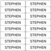 Set von 16 kleinen Minimalistischen Individuelle N Aufkleber (Vorderseite)