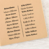 (Set von 20) Schwarz Transparente einfache Namensa Aufkleber