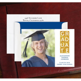 Set von 24 Goldbannerabsolvenzankündigungen