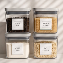 Set von 25 Personalisierten, wasserdichten Küchenl Aufkleber