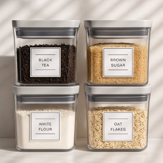 Set von 25 Personalisierten, wasserdichten Küchenl Aufkleber