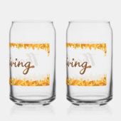 Set von 2 Minimalistischen "Erntedank"-Glasdosen - Dosenglas (Rückseite)