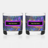 Set von 2 Name Dein Gift Whiskyglas (Vorderseite)