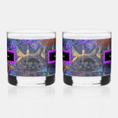 Set von 2 Name Dein Gift Whiskyglas (Links)
