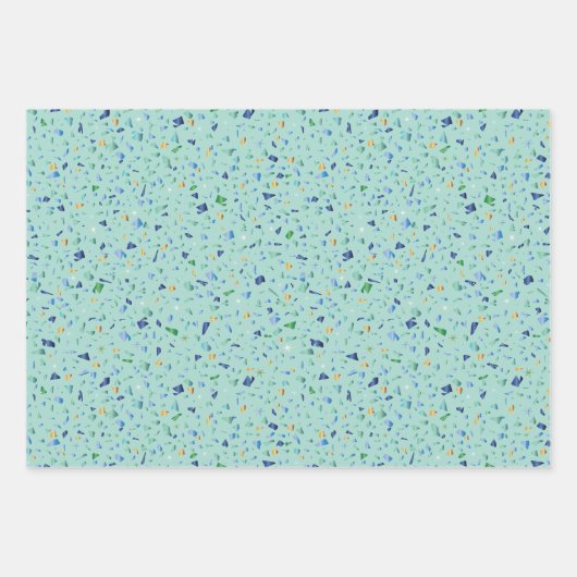 Set von 3 Abpackpapierblättern Geschenkpapier Set (Vorderseite 3)