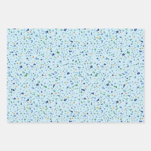 Set von 3 Abpackpapierblättern Geschenkpapier Set (Vorderseite 2)