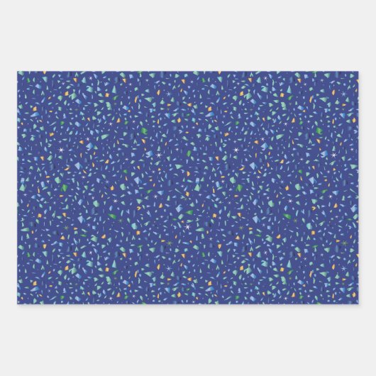 Set von 3 Abpackpapierblättern Geschenkpapier Set (Vorderseite)