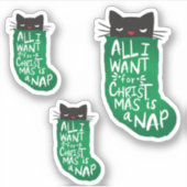 Set von 3 All, die ich zu Weihnachten Wollte, maßg Aufkleber (Vorderseite)