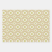 Set von 3 arabisch Gemustert Geschenkpapier Set (Vorderseite 3)