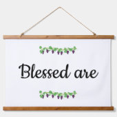 Set von 3 Beatitudes Tapestry Wandteppich Mit Holzrahmen (Vorderseite)