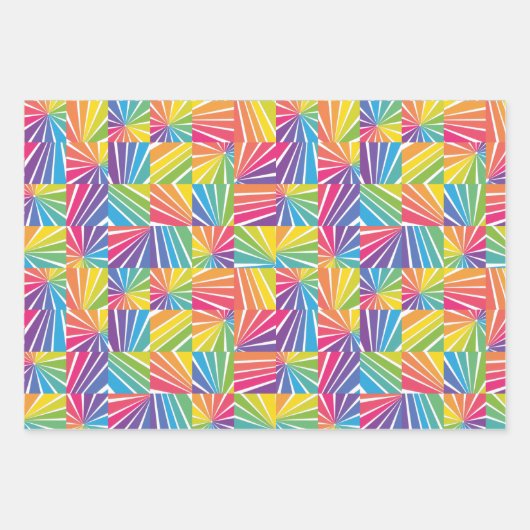 Set von 3 Faltschachteln für hochkarätige Wrapping Geschenkpapier Set (Vorderseite 3)