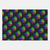 Set von 3 Faltschachteln für hochkarätige Wrapping Geschenkpapier Set (Vorderseite 2)