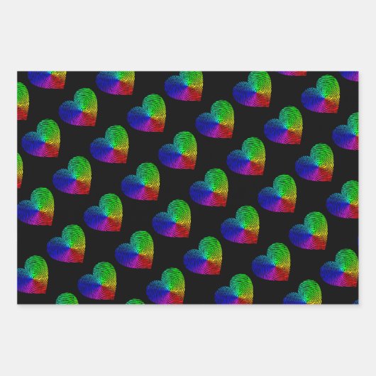 Set von 3 Faltschachteln für hochkarätige Wrapping Geschenkpapier Set (Vorderseite 2)