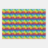 Set von 3 Faltschachteln für hochkarätige Wrapping Geschenkpapier Set (Vorderseite)