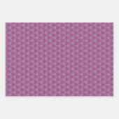 Set von 3 gedruckten Lila Schatten Geschenkpapier Set (Vorderseite 2)